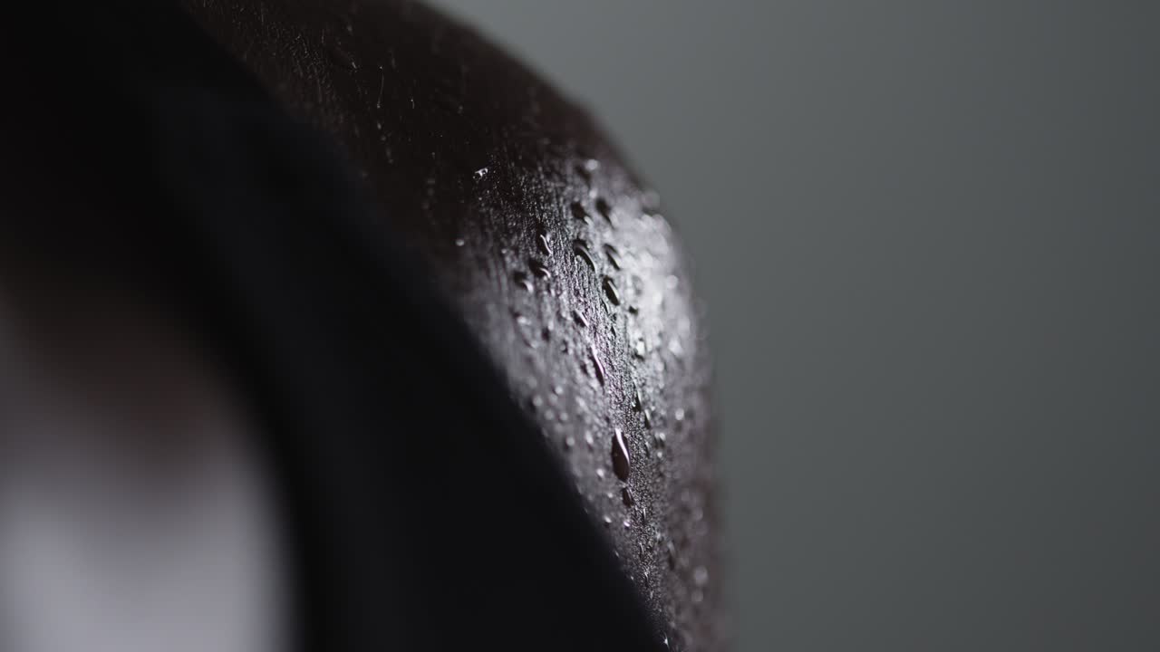 Free stock video Close up shot of beads of sweat on woman wearing gym
